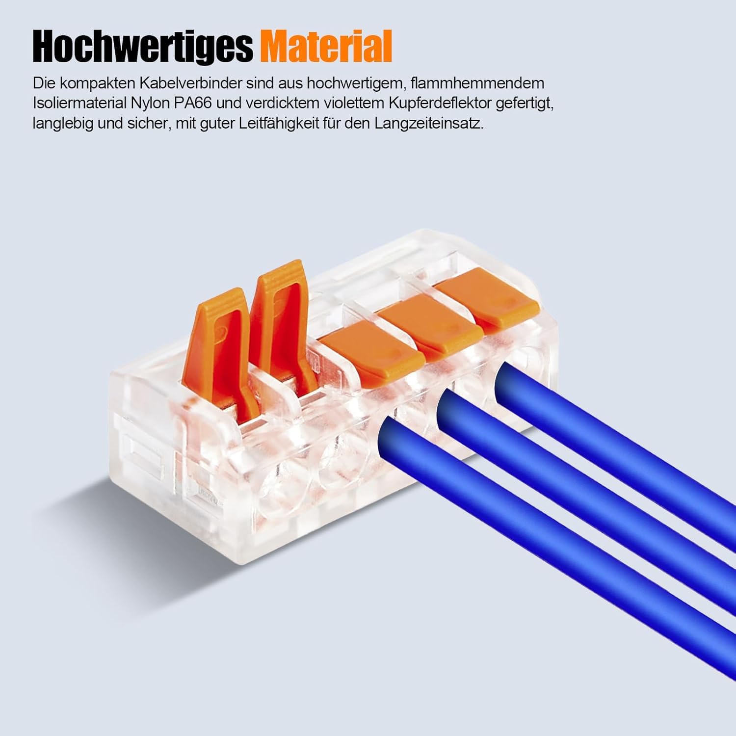 75 Pieces Electrical Connectors, Electrical Fitting Quick Electrical Connector 28-12 AWG - Image 3