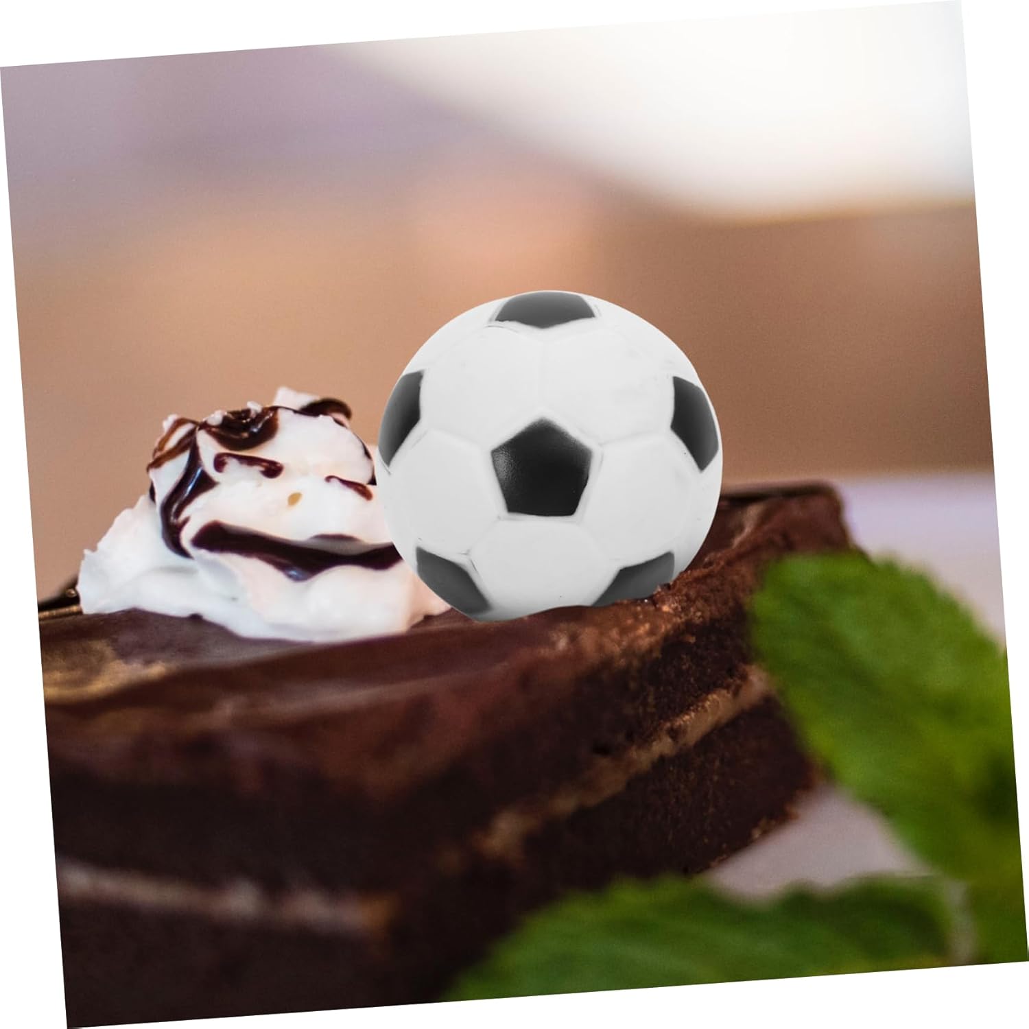 ibasenice 60pcs Soccer Cupcake Toppers for Football Themed Birthday Parties Fun Cake Decorations for Boys and Girls for Celebrations and Dessert Tables