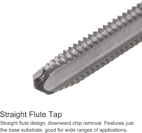 Miniatura 3 de HARFINGTON Juego de grifos y brocas, 5 # -40 UNC 2B recta flauta máquina de rosca de fresado de rosca, 0.098 in M35 cobalto de alta velocidad de