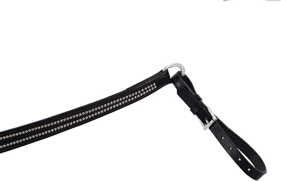Weaver Leather Back in Black Tapered Ring-in-Center Breast Collar, Black