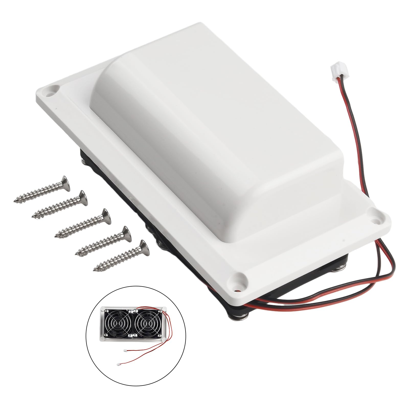 RV-Seitenventilator, 12 V, kleiner Lüftungsschlitz, Entlüftung, Abluftventilator für Wohnmobil, Wohnwagen, Camper, leise Arbeit