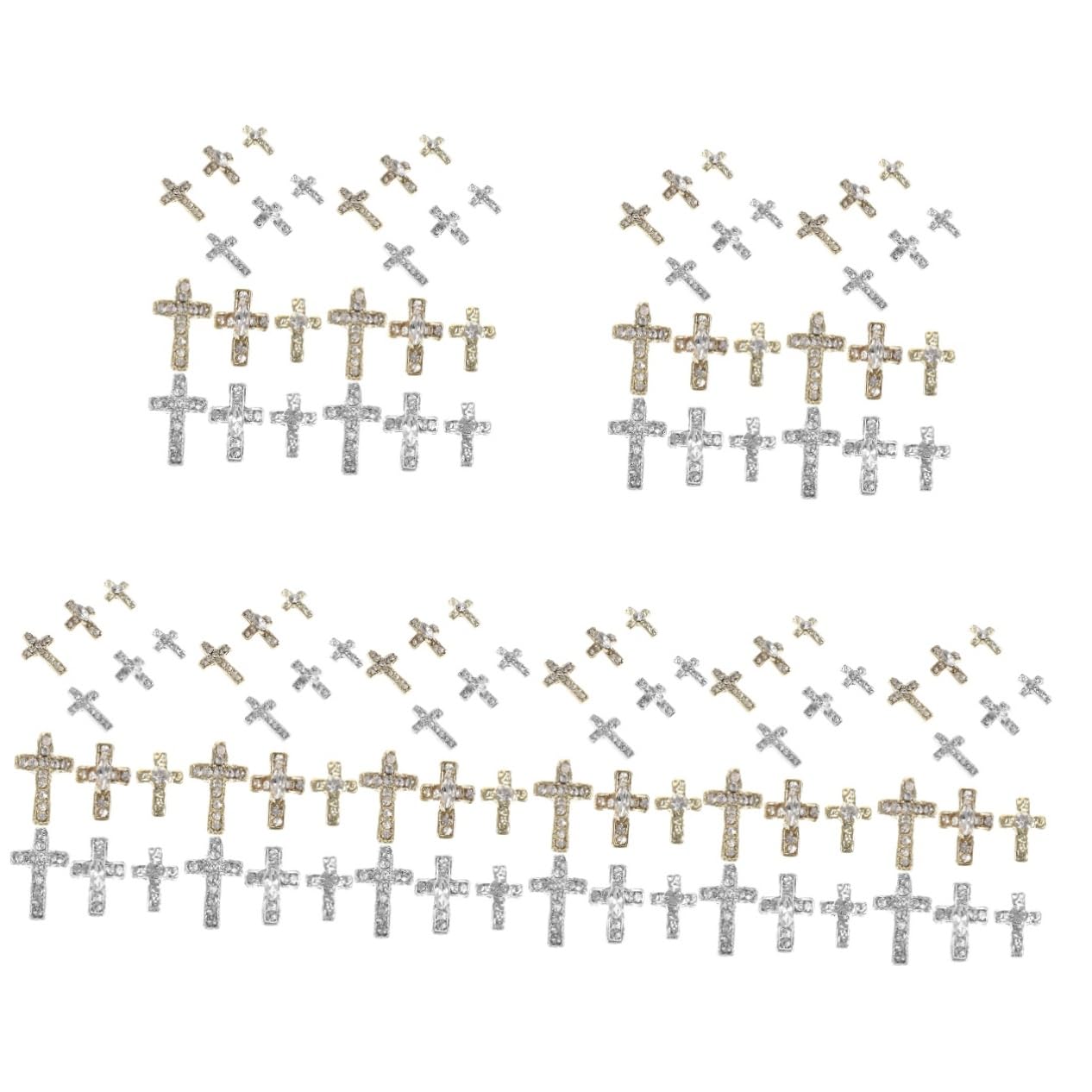 BESTYASH 5 Ensembles Charms Pour Ongles Décorations Pour Art Ongles Accessoires Et Hommes 60 Pièces * 5