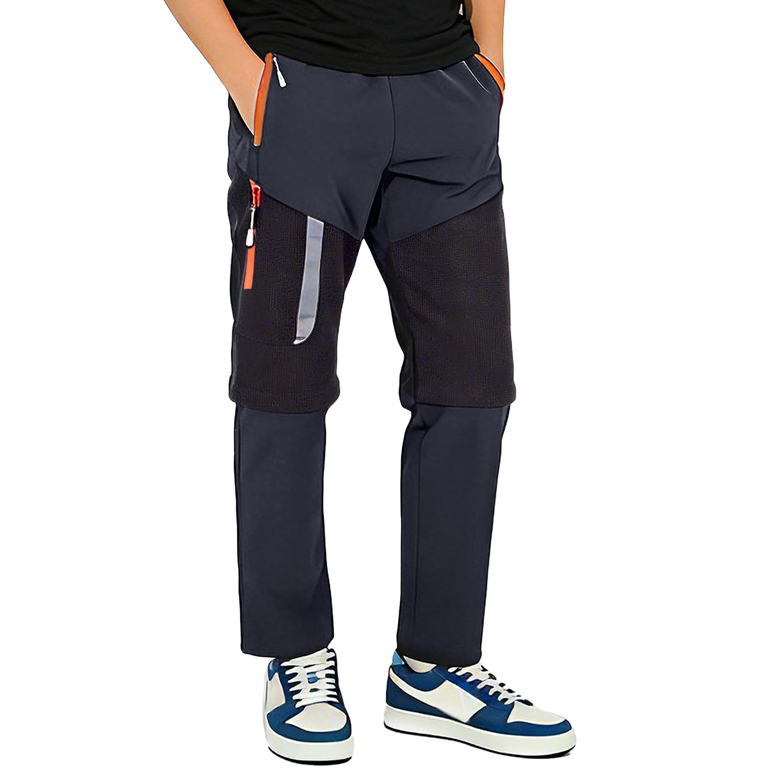 SUKUTU Pantalones 2 en 1 con Cremallera para niños y niñas Senderismo de Verano Convertibles Secado rápido Pantalones Cortos