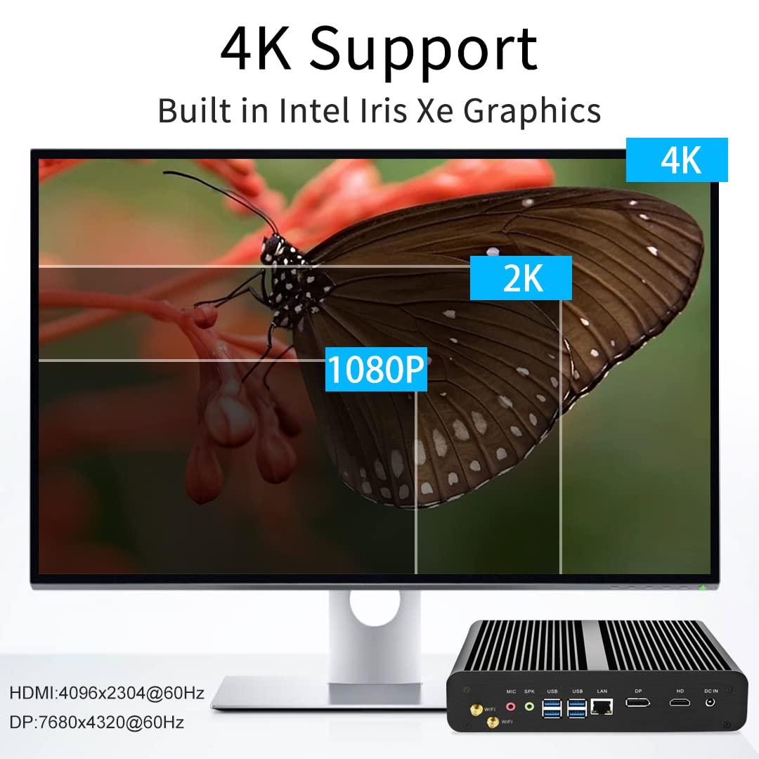 Amazon.co.jp: msecore ファンレスミニPC、Core i7-1165G7、16G DDR4