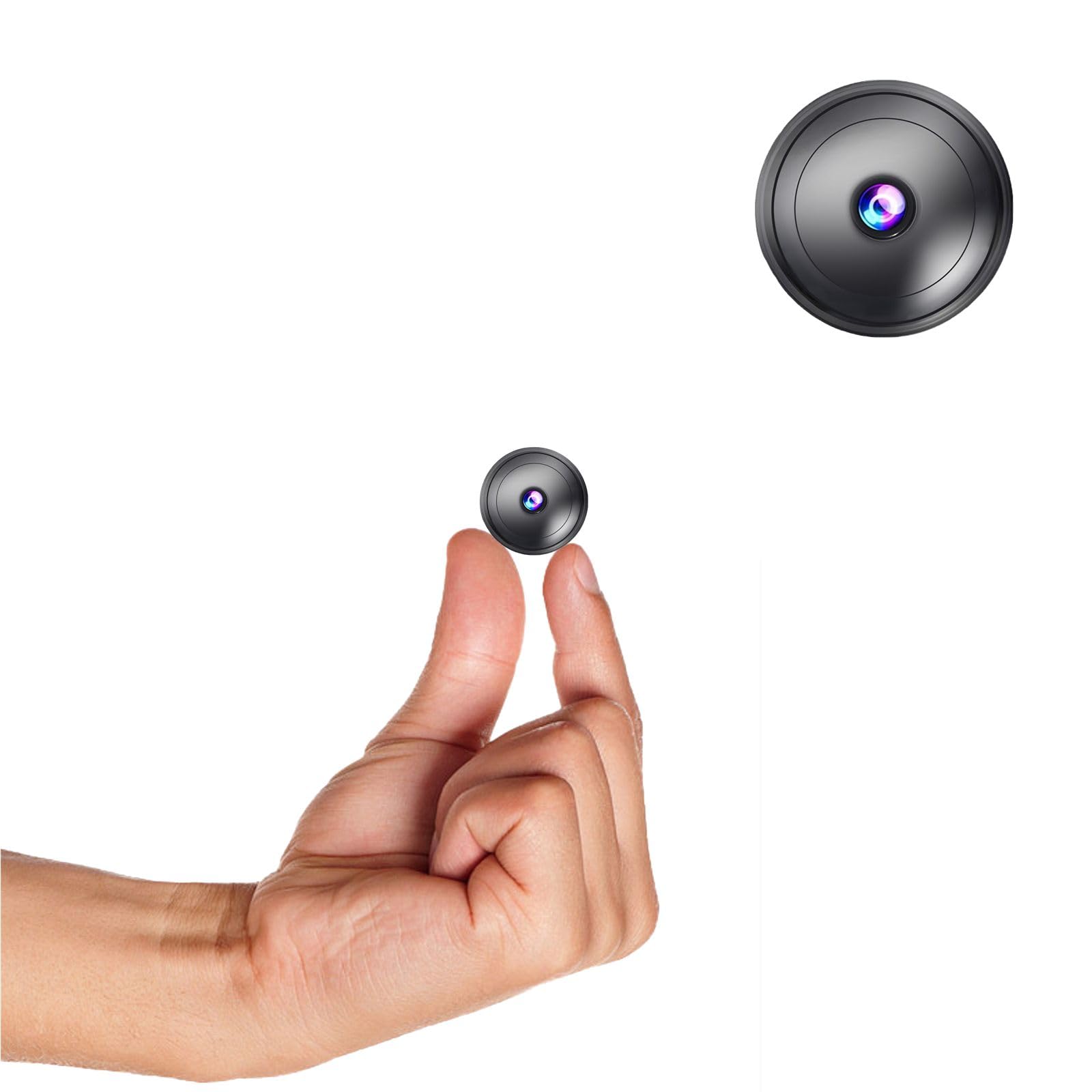 Only 0.9 inch! Hidden Camera with Audio/Video. Mini Small Camera. Spy Hidden Cameras for Home Indoor Use. Spy Cam with Night Vision and Motion Detection Baby Monitor Small Mini Wireless Outdoor H7
