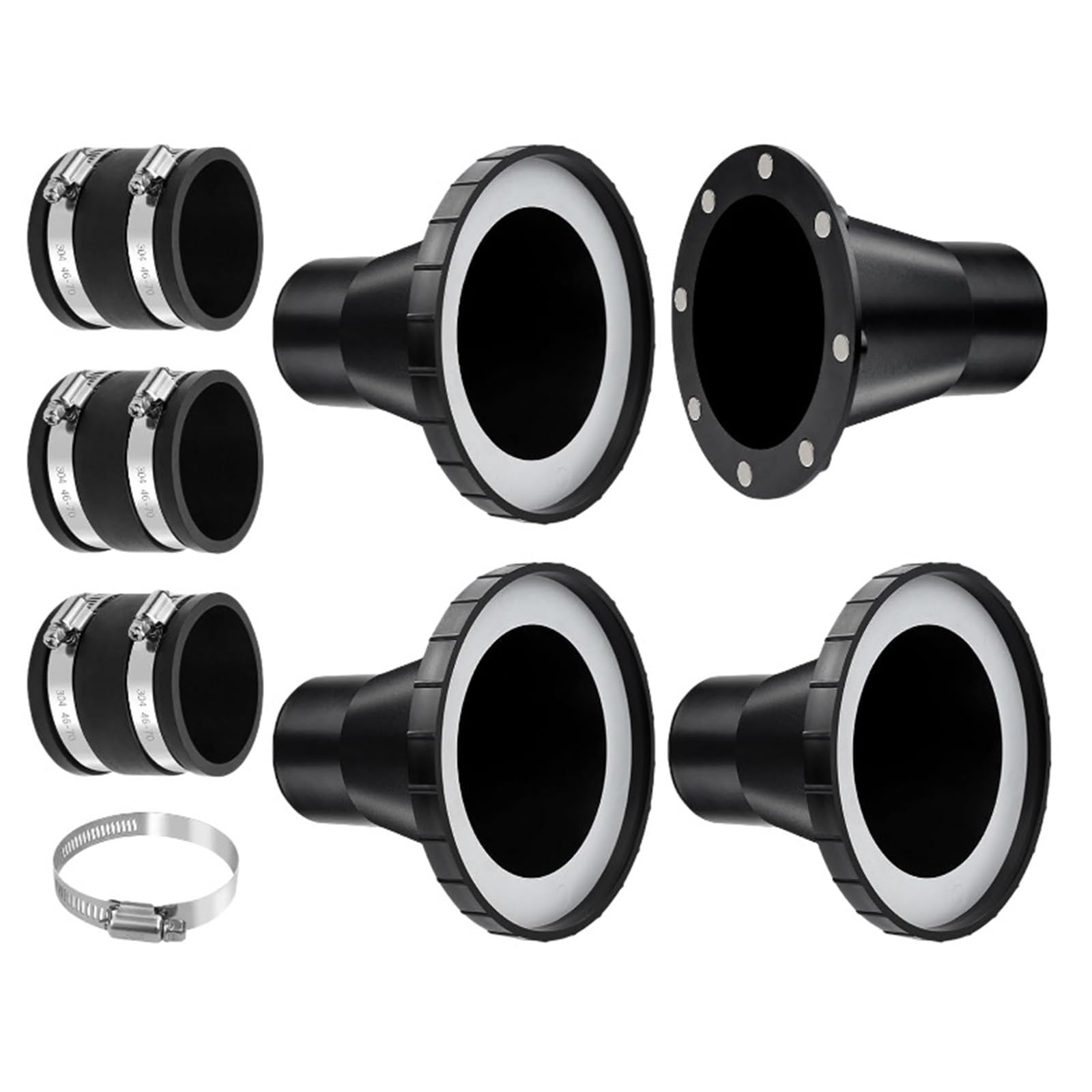 Kaccde 8Pcs Adapters For Removal Setup Operates With 4Inch Hoses On Table Planers And Other Woodshop Tools Workshop Collection Solution