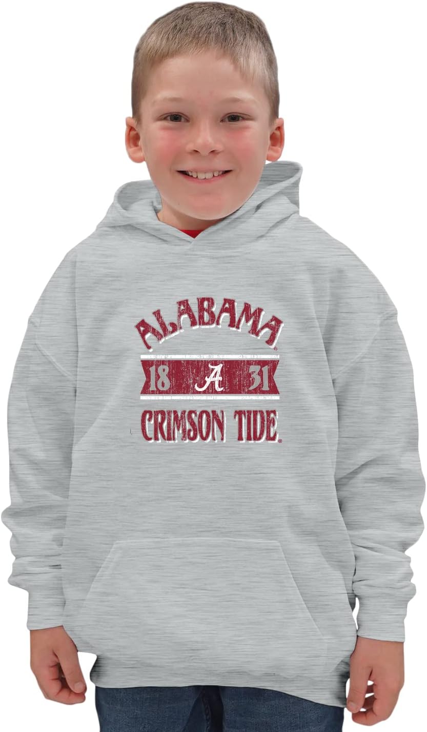 Blue 84 NCAA unisex-child Ncaa Officially Licensed Kids Hooded Sweatshirt Vintage Gray