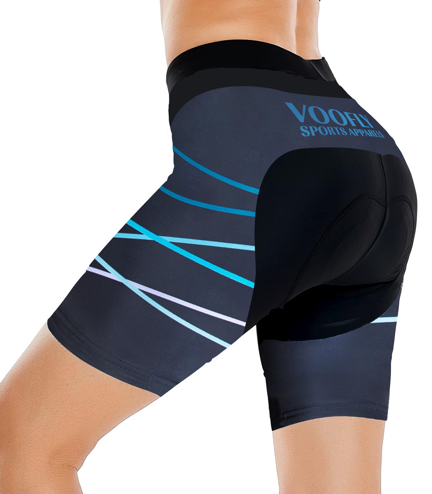 Short de cyclisme rembourré pour femme - Noir - Taille S
