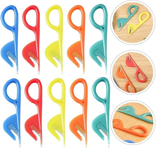 Miniatura 3 de DOITOOL Herramientas de intestino, 10 piezas, cortador de intestino de pollo, cuchillos de intestino de metal, abridores de intestino de pato con