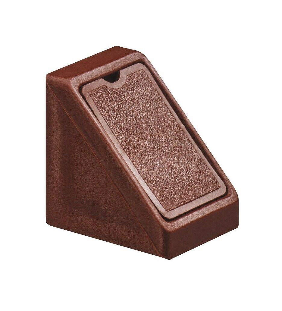 Corner Connecting Shelving Blocks Shelf Support Bracket Plastic Plinth Fixing Dark Brown x50