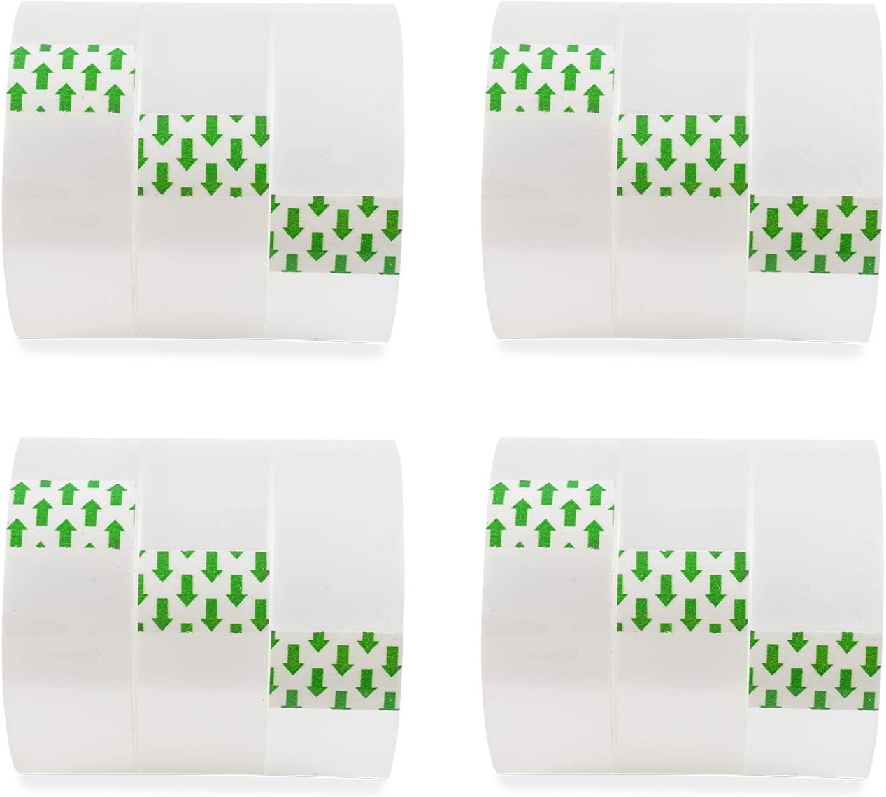 QYH Transparent Tape Refills for Dispenser 12 Rolls 0.7 Inches