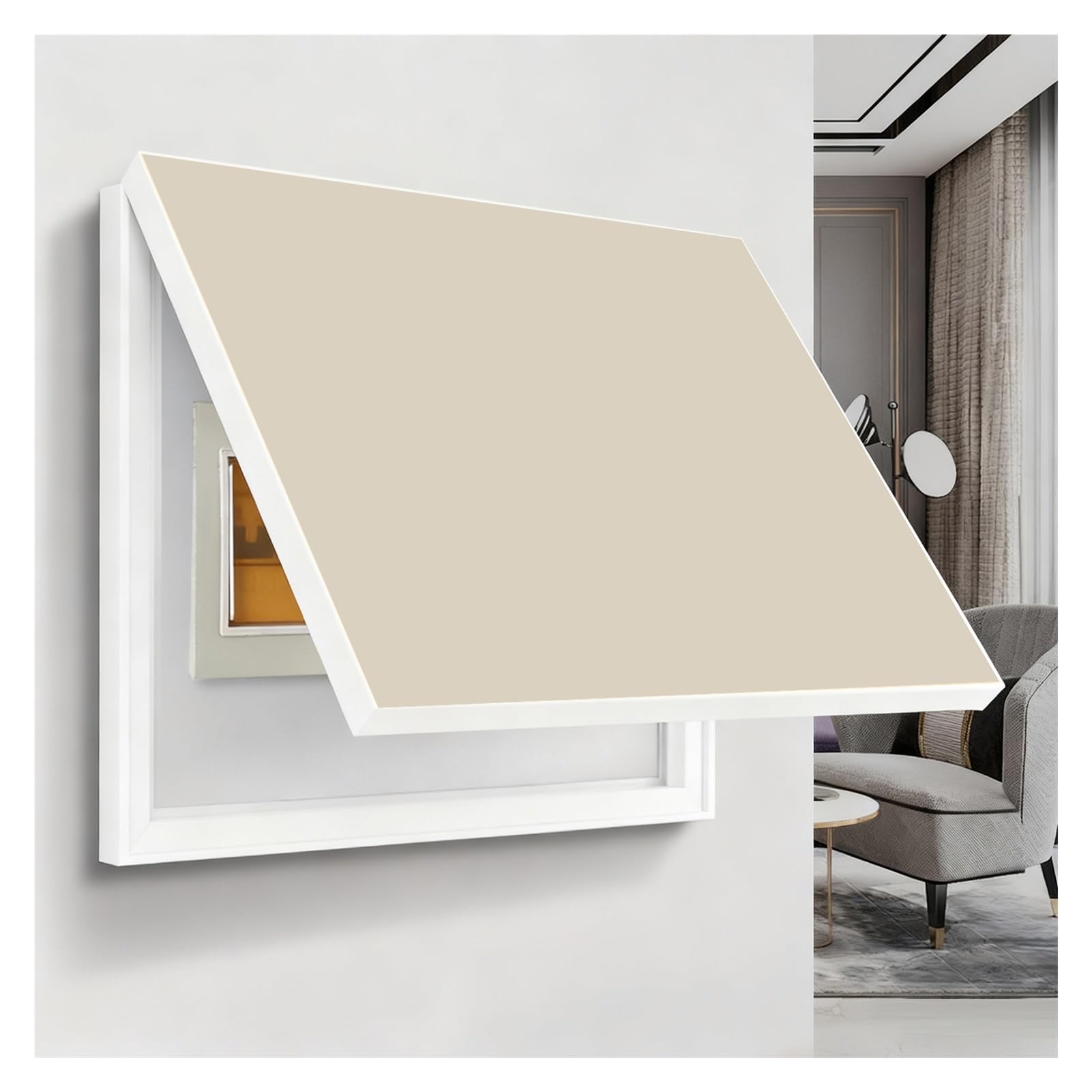 Housse de panneau électrique pour décoration minimaliste de hall d'hôtel