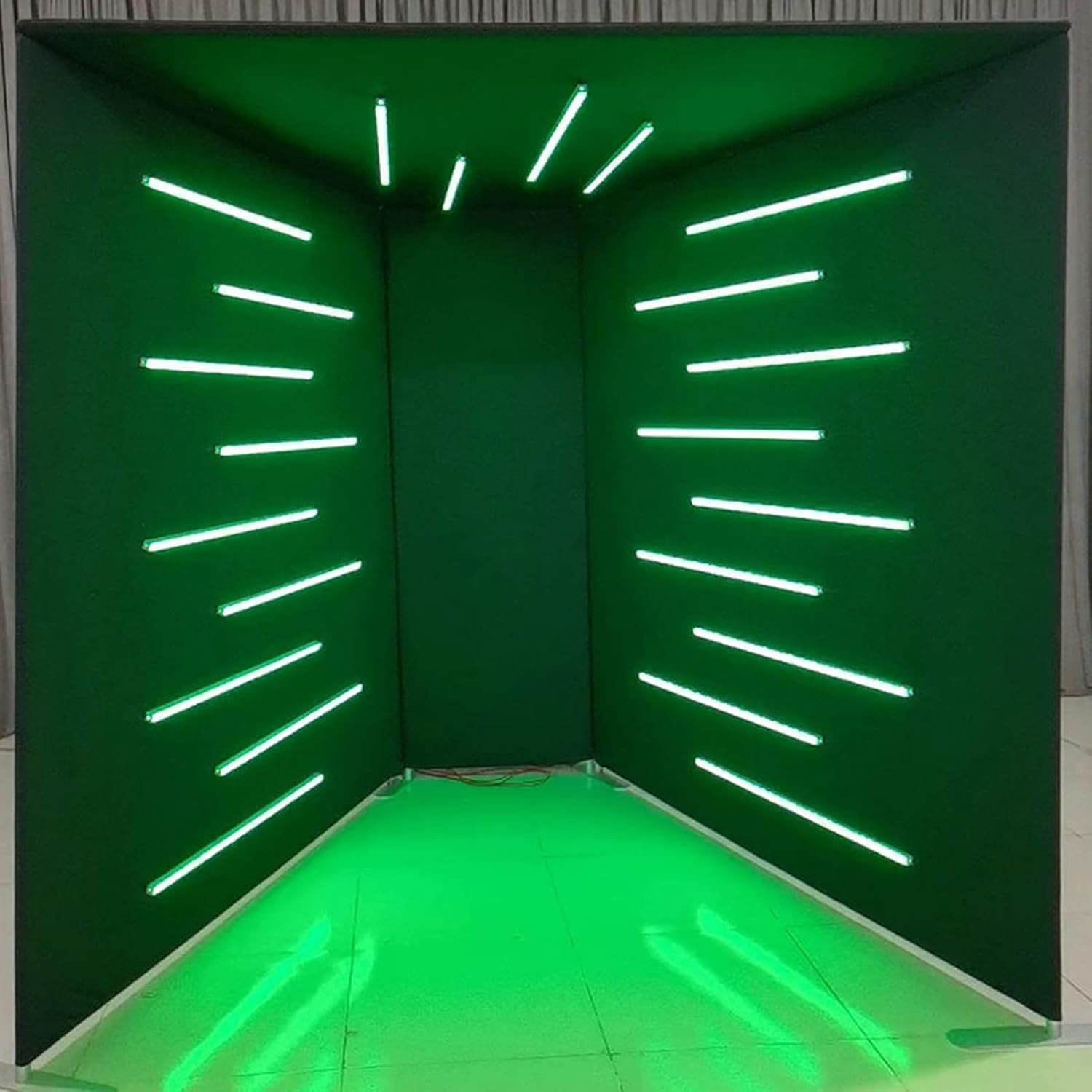 360 Photo Booth Backdrop Background Tents, Customized Logo, 23Pcs RGB LED Light, 7.5ft*7.5ft, Portable 360 Photobooth Enclosure for Parties Wedding Event