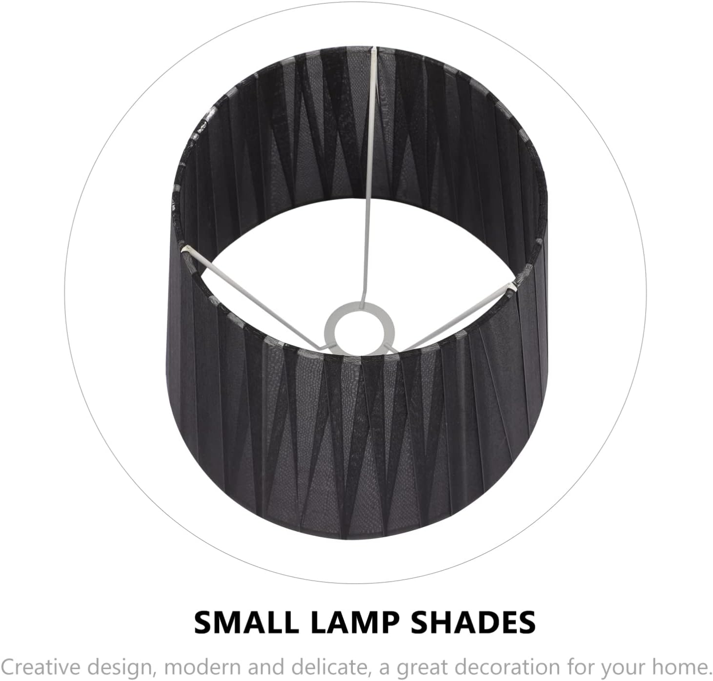 Luxshiny Tabletop Lamp Shade Replacement White Chiffon Drum Lampshade Lampshade Cover