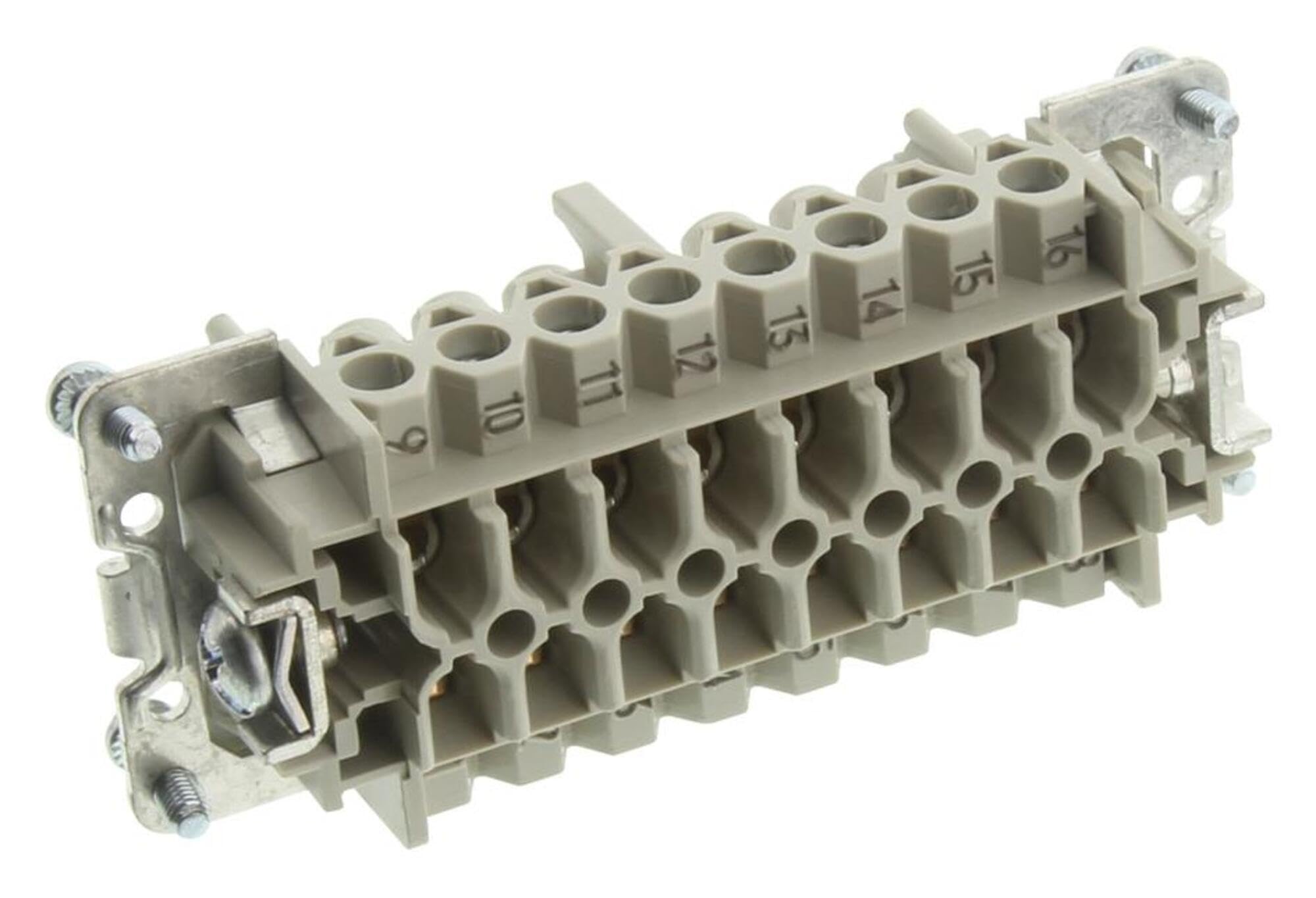 WIELAND ELECTRIC 70.300.1640.0 Rectangular Insert, Receptacle, 16+PE POS, 2ROW, Screw