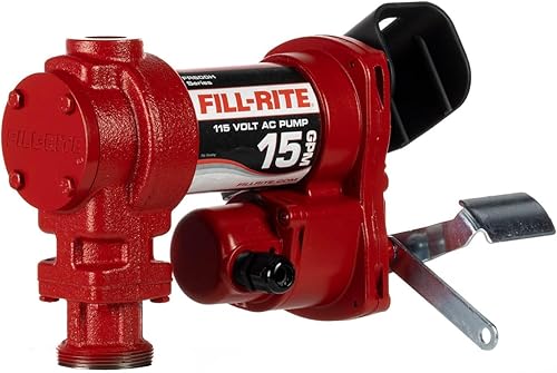 Miniatura 3 de Fill-Rite Bomba de transferencia de combustible FR604H 115V 15 GPM (solo bomba)  Mezclas de gasolina, diesel, queroseno, etanol y metanol y biodiesel