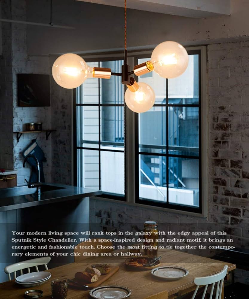 Amazon.co.jp : Cerdeco 3灯式ペンダントライト 「黒金」から