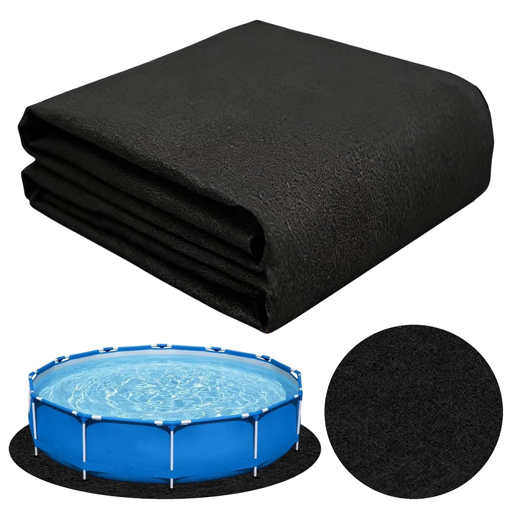 Base de Piscina Redonda 305/370/460 – Lona de Suelo y Piscina Suelo Protector, Base Antideslizante y Resistente al Desgaste para Piscina, Multifuncional para Piscinas al Aire Libre 460 cm