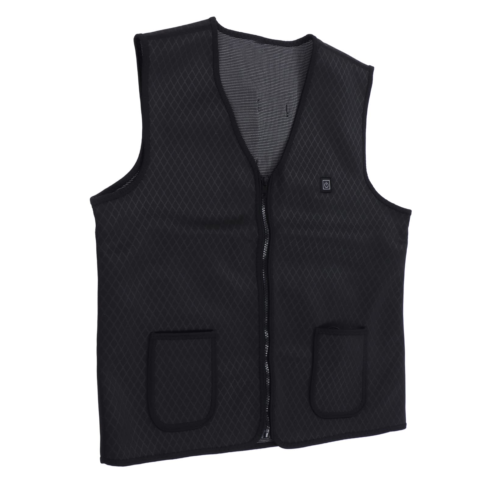 Haofy Gilet Riscaldato, Gilet Elettrico con Scollo a V 3 Temperatura Regolabile Tessuto da Immersione Equitazione all'aperto per Ufficio (XL)