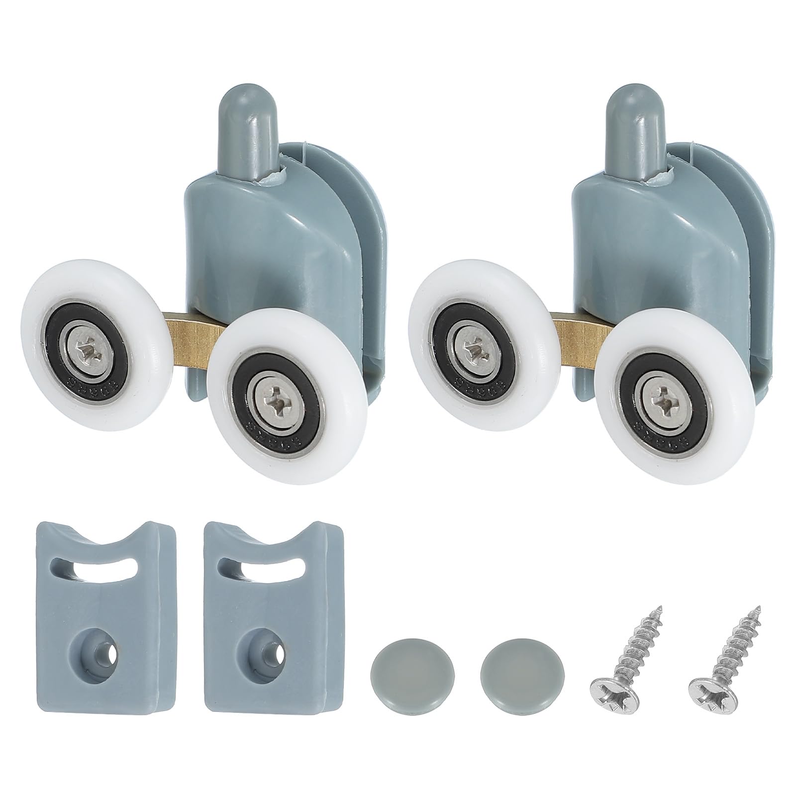 Double glissière de porte de douche 23mm pour rénover une salle de bain grise