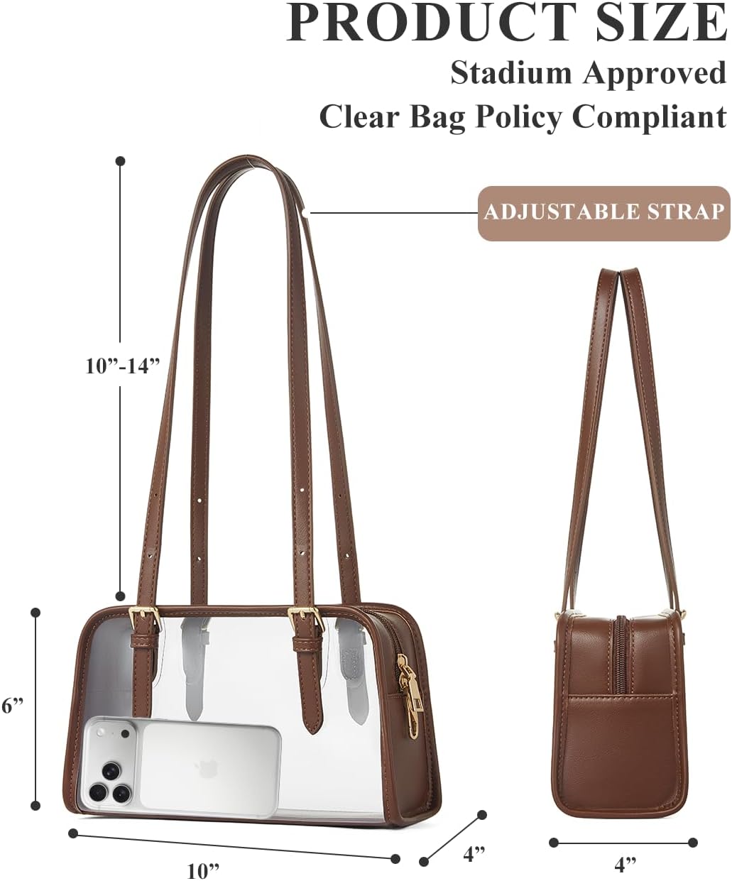 Clear Bag for Stadium Events, Women's Clear Purse image 5