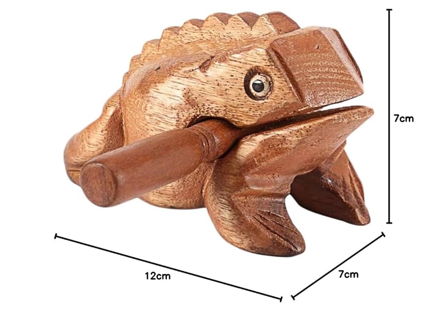 木製カエルデザイン玩具 ブリキゼンマイ ジャンプカエル JMPING FROG CLOCKWORK MS002 跳