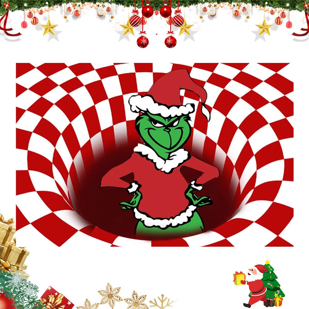 OFKAFEZV Felpudo de Navidad, Felpudo Entrada Casa 60 x 40cm Alfombra Navidad Antideslizante, Alfombrillas Decorativas para el Salón el Baño la Cocina, Welcome Felpudo de Puerta