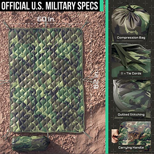 PacMül Woobie Blanket Poncho Liner Army & Military Blanket | Insulated Thermal Camping Blanket | USGI, Waterproof Army Gear & Military Gear by PacMül - Image 2