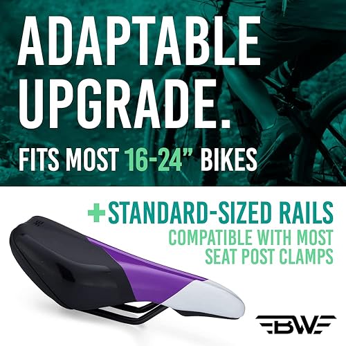 Miniatura 3 de BW Bicicletas asiento para niños  Sillín de bicicleta de repuesto juvenil  Múltiples opciones de color