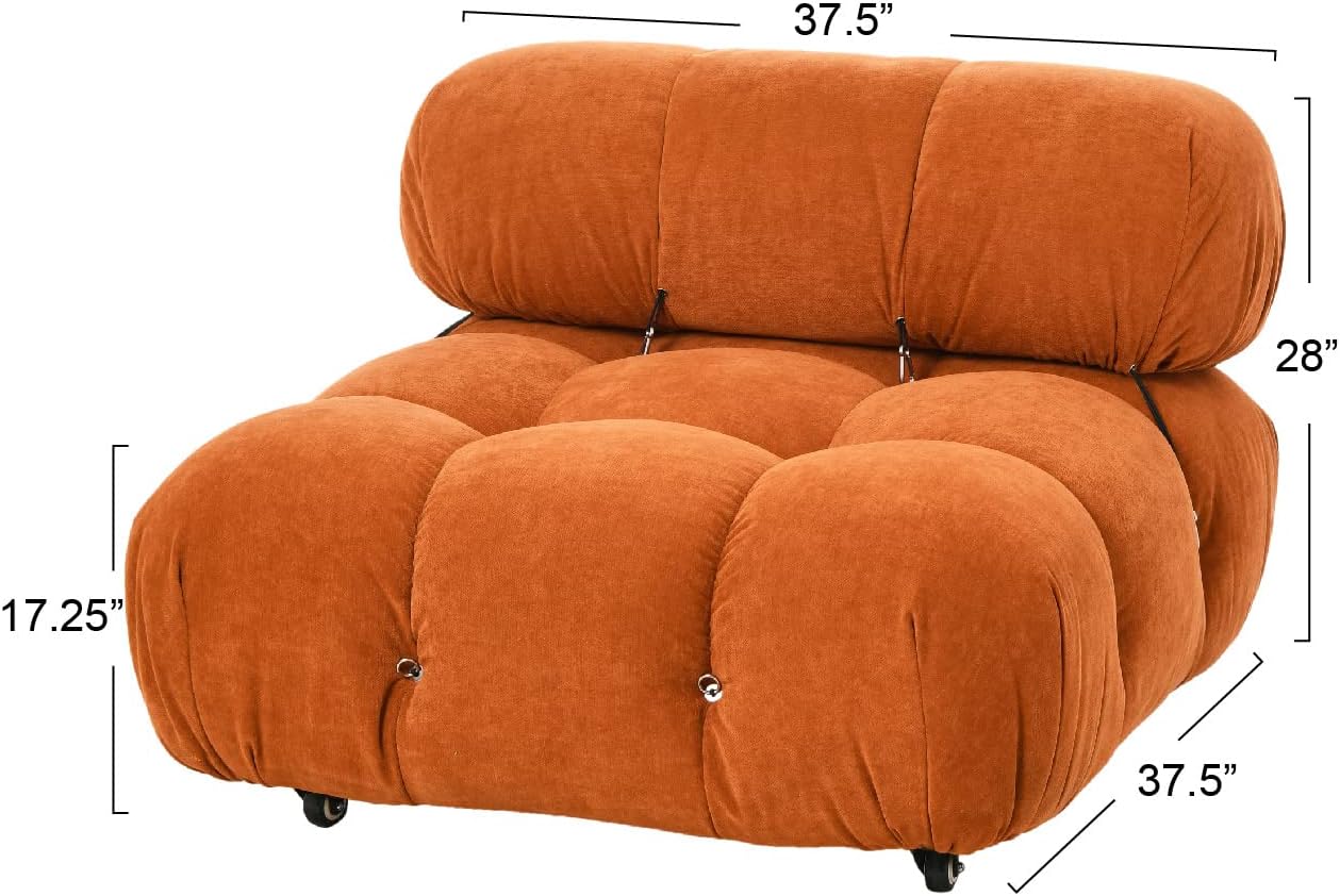 Creative Co-Op Mimosa Armless Modular Bread Chair Sofas