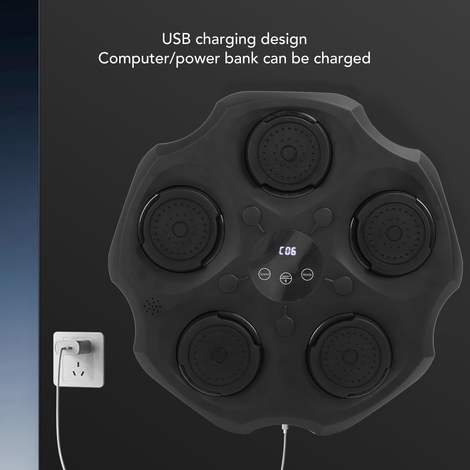 Amazon | ミュージックボクシングマシン、グローブ付きBluetooth壁掛け
