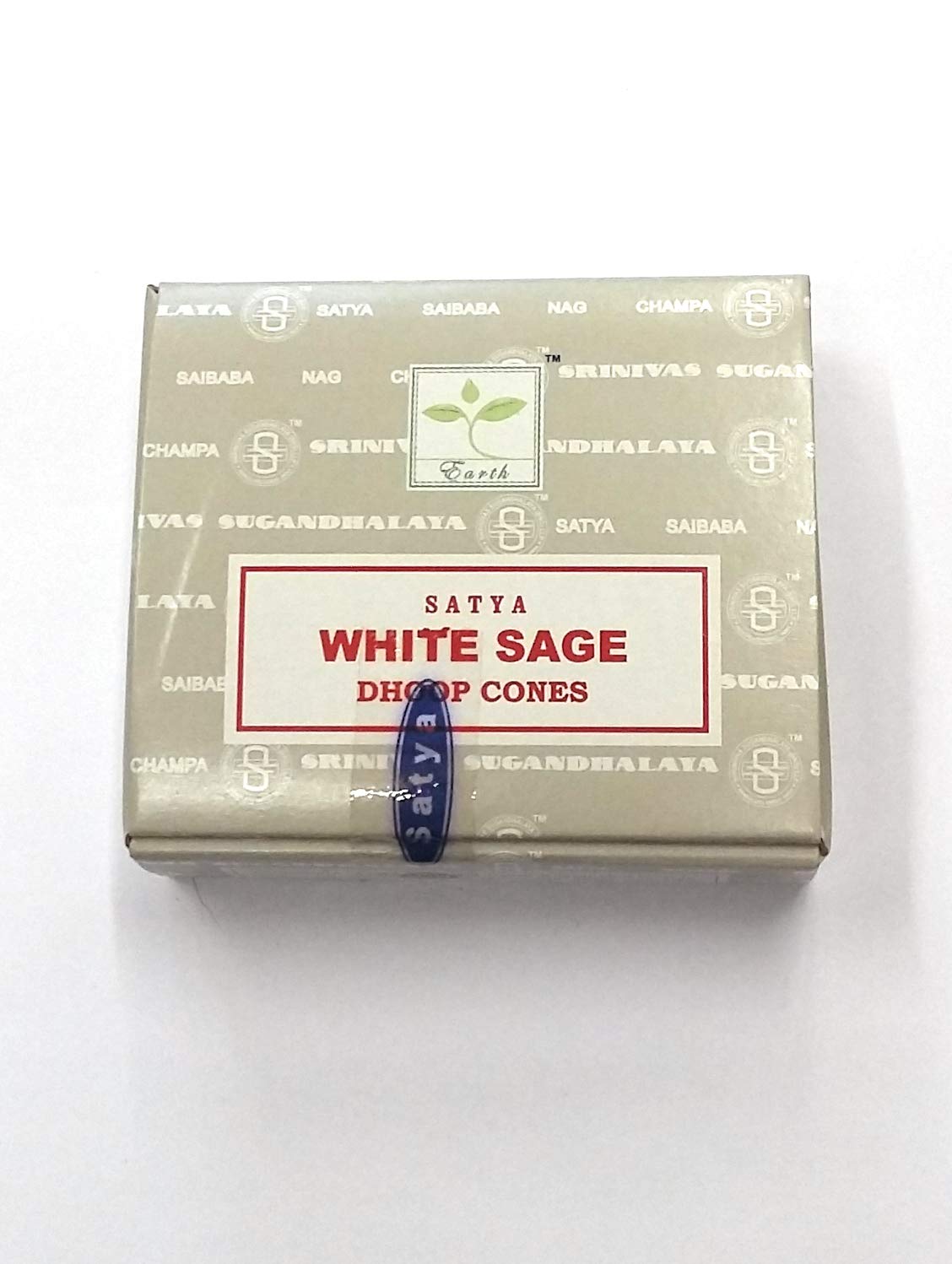 Satya ENCENS Cone Sauge Blanche Lot de 4 Boîtes de 12 Cônes d'Encens