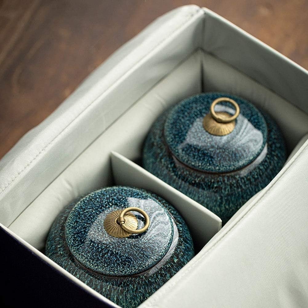 Urns Urns for Ashes Small Urns for Ashes Adult Dad Garden Urns and Planters Box, The Best Choice for Giving Away Blue, Style2