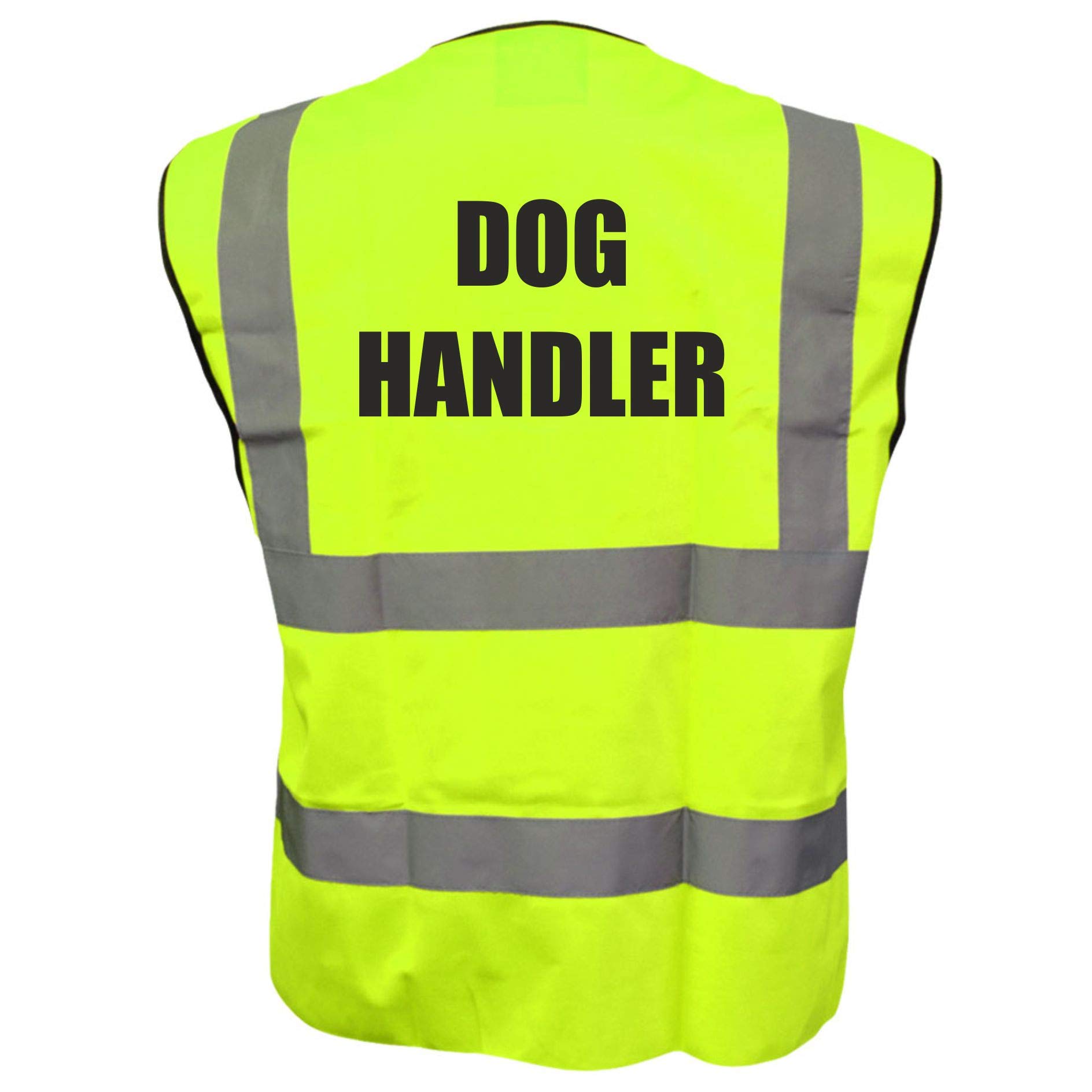 Dog Handler, Dog Walker Yellow Hi Viz Vis Vest Reflective Waistcoat Jacket Road Safety High Visibility 5XL