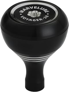 Power Knob 1.3''-1.5'' (33-38 mm) Compatible for Shimano Stella Stradic Vanford Nasci FC/FD, Daiwa Exist LT Fuego LT, Spinning Reel Handle Replacement Knob (Black Silver, 38 mm)
