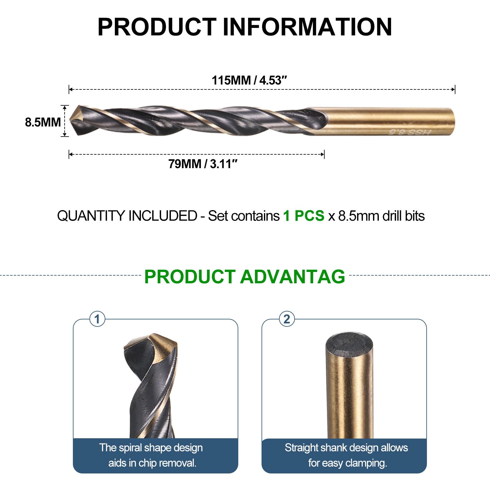 METALLIXITY Drill Bit (8.5mm) 1Pcs - Image 2