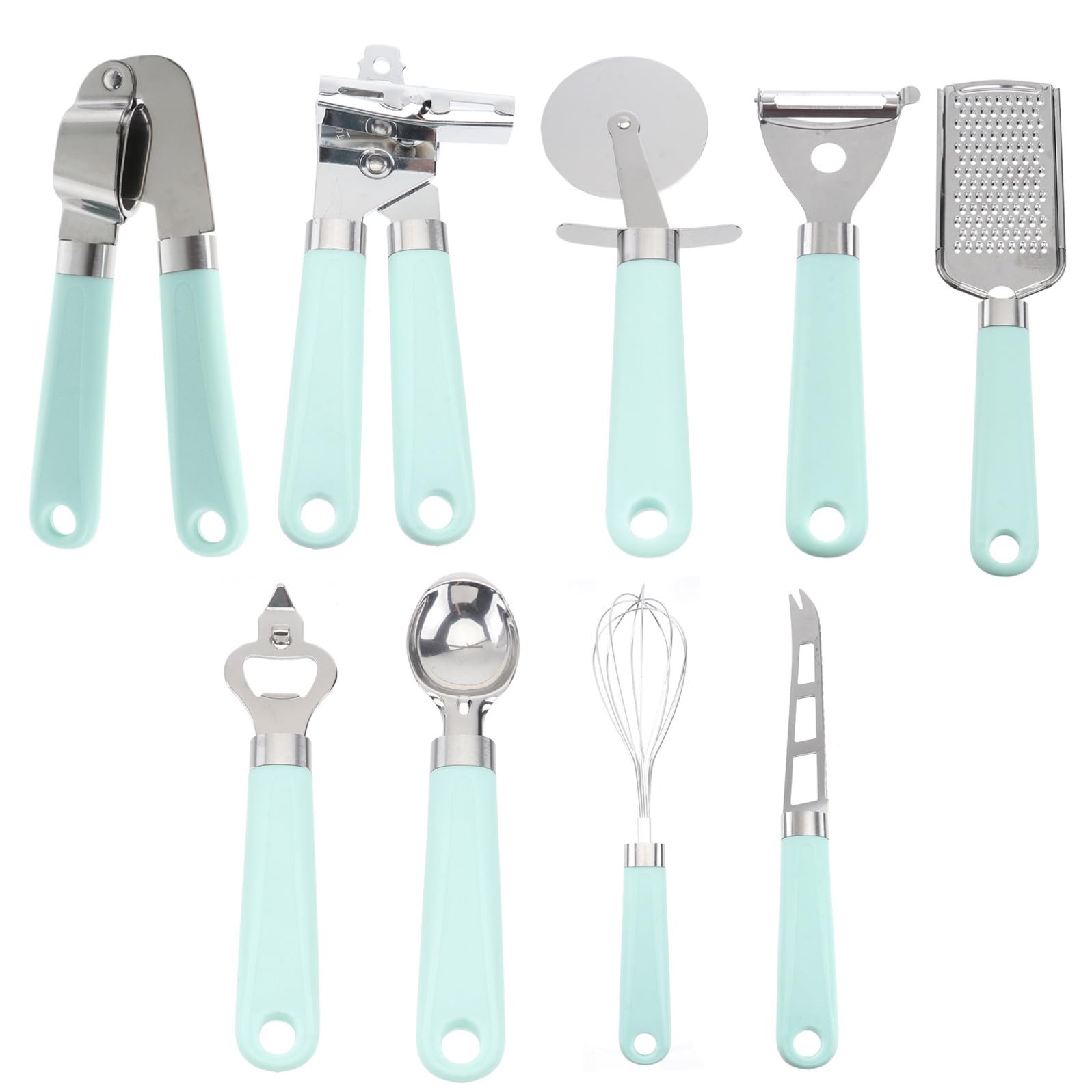 Set Utensili Cucina in Plastica Manico, Utensili da Cucina Set