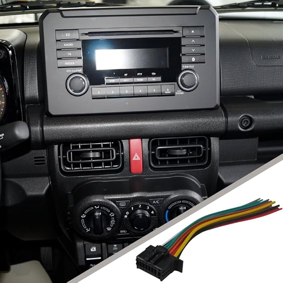 Car Radio Wire Harness Replacement for Kenwood DDX Series DDX25BT DDX26BT DDX276BT DDX350BT DDX375BT DDX376BT DDX394 DDX395 DDX396
