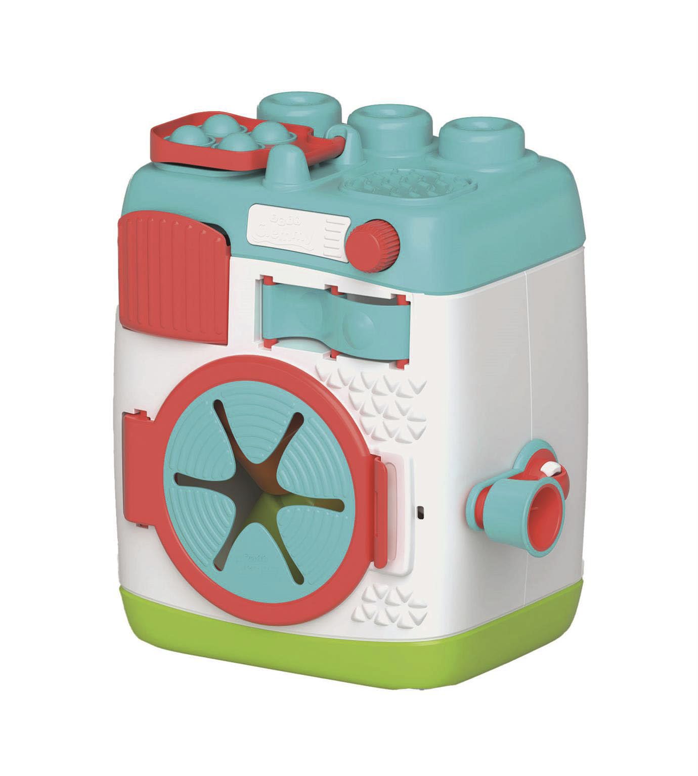 Clementoni Baby - Sensory Washing Machine, Lavatrice Sensoriale, con Elementi Interattivi Sicuri e Lavabili, per Bambini da 12+ Mesi, Stimola Lo Sviluppo Sensoriale, Manuale e Cognitivo, 17582