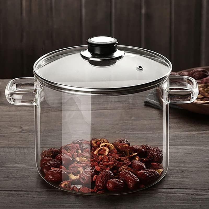 Instant Noodle Pot Household Stock Braised Soup Bucket With Lid Ear Transparent image 5