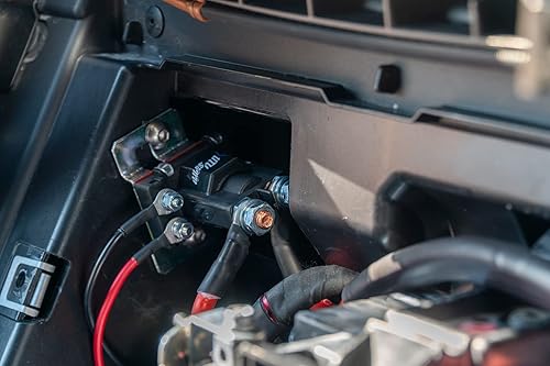 Miniatura 8 de Kit de segunda batería Can-Am Defender, Kit de segunda batería UTV Stereo con batería AGM de 1200 ca, montaje, aislador, cables y herrajes (NO