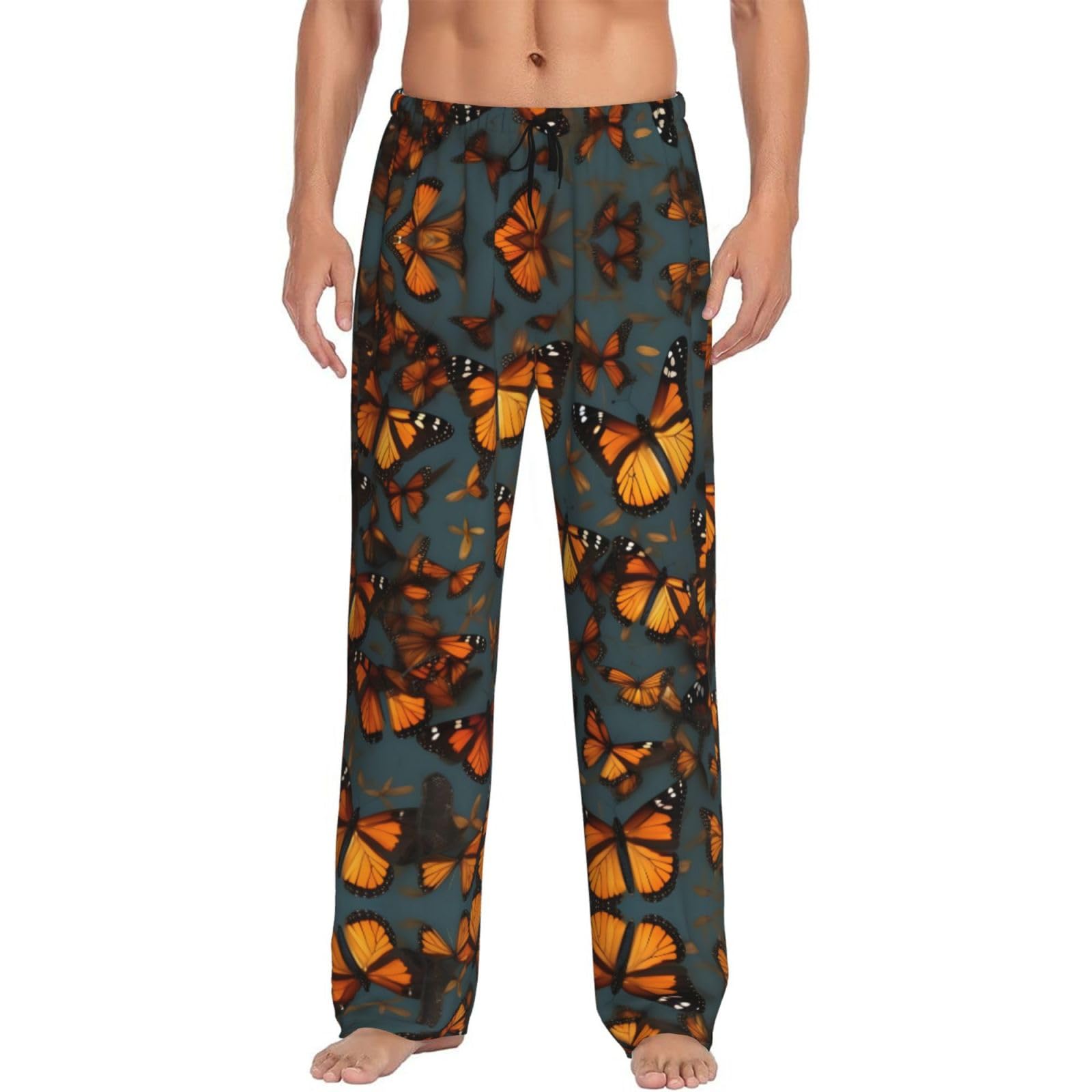 Pantalon pyjama monarques orange idéal pour vos weekends cocooning - 8
