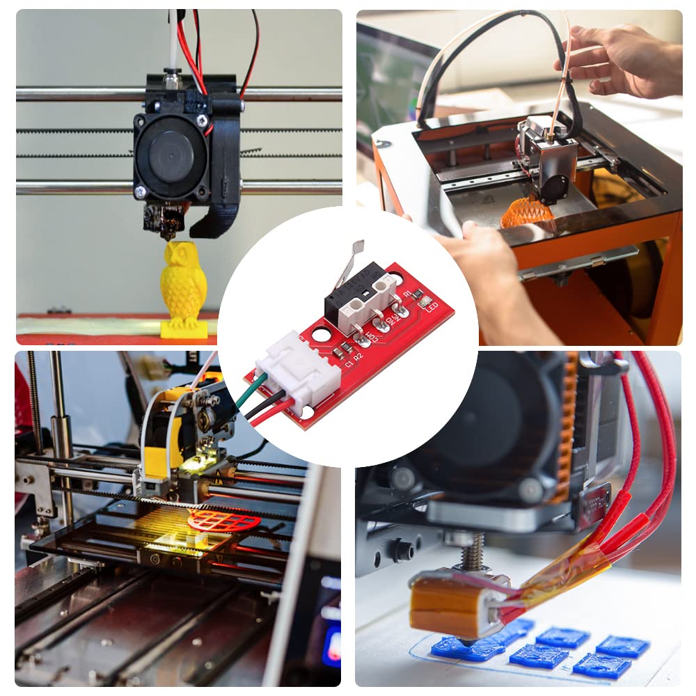 6x Mechanische Endanschläge Für 3D-Drucker (RAMPS 1.4) - Inkl. Kabel, Einfach Anzuschließen