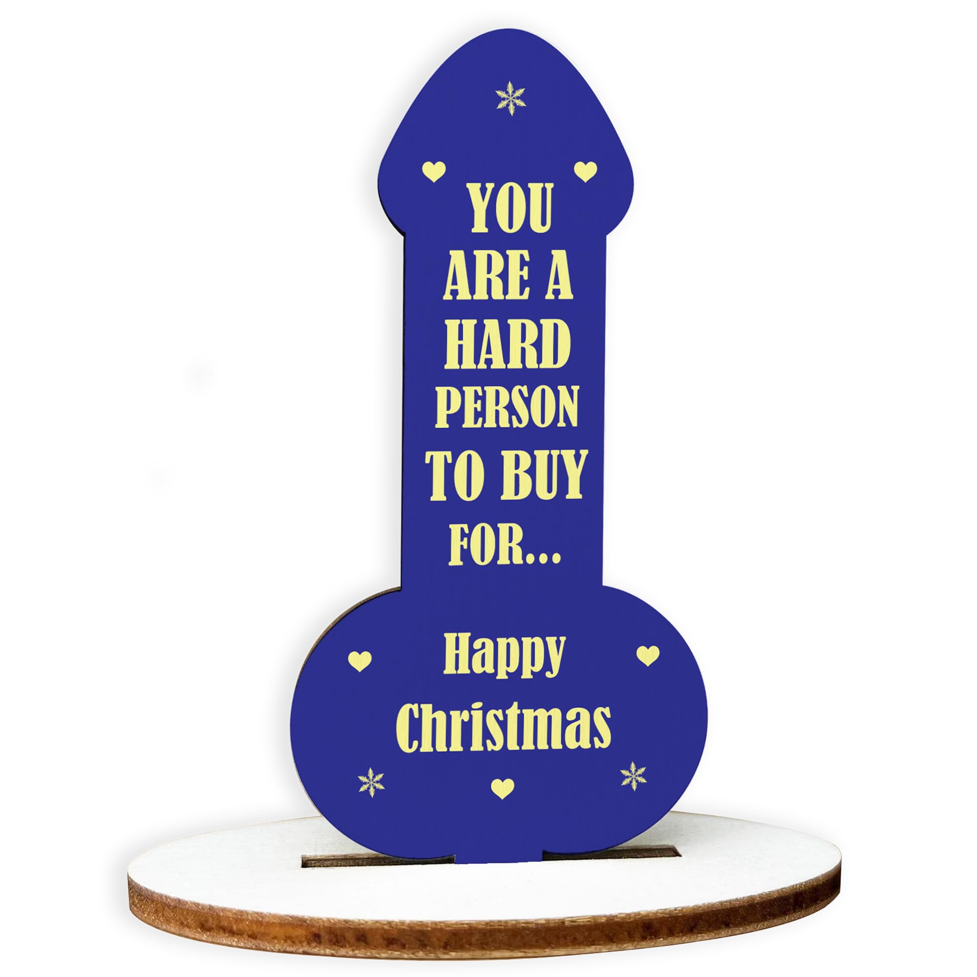 Red Ocean Funny Joke Rude Gift For Mum Dad Brother Sister Colleague Friend Christmas Wood Plaque Gift For Him Her Keepsake