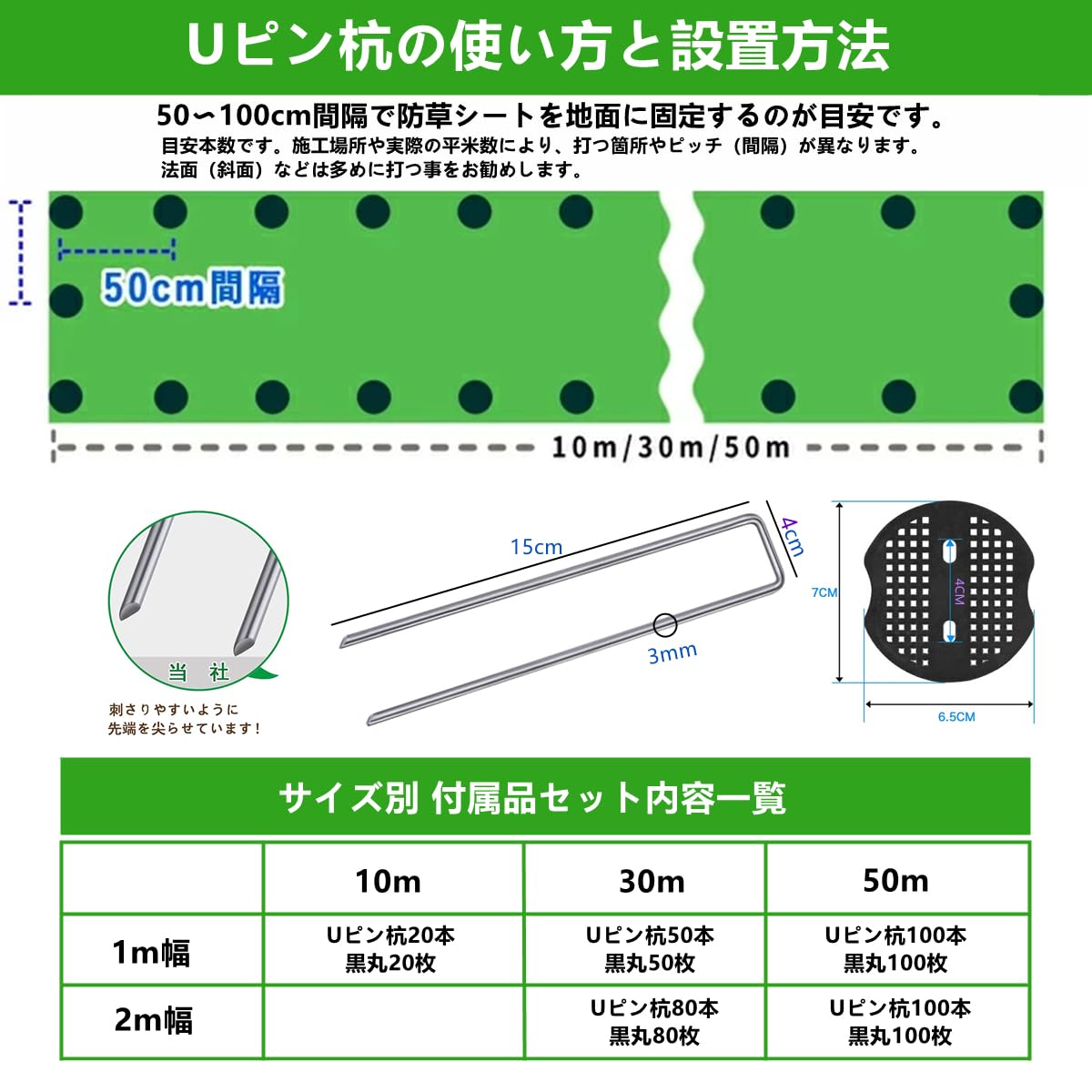 Amazon | 防草シート 除草シート 防そうシート 防草シート 不織布 防草