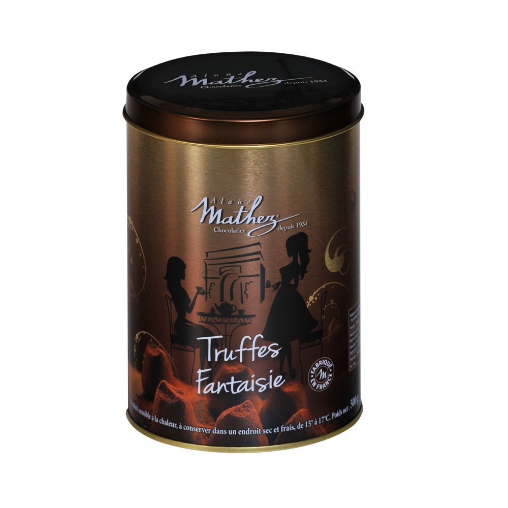 2x500g Chocolat Mathez Fine French Cocao Powdered Chocolate Truffles Fantaisie