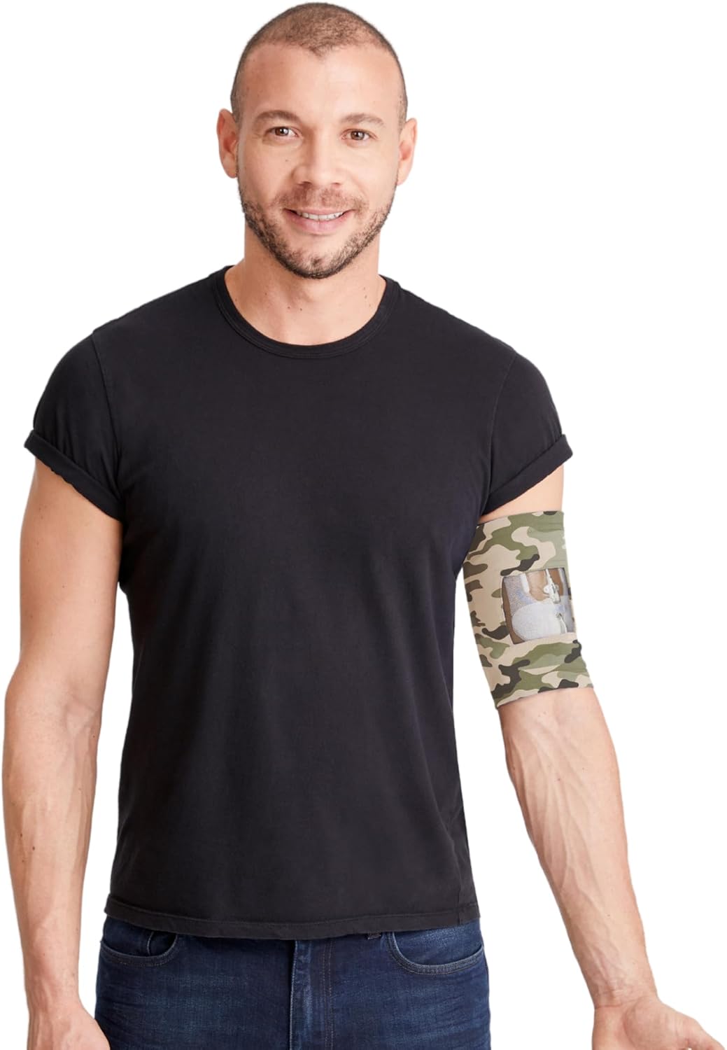 Care+Wear PICC Line Cover – Ultra-Grip PICC Line Sleeve for Upper or Lower Arm with Mesh Viewing Window, Provides Improved Comfort and Security for PICC Line Coverage