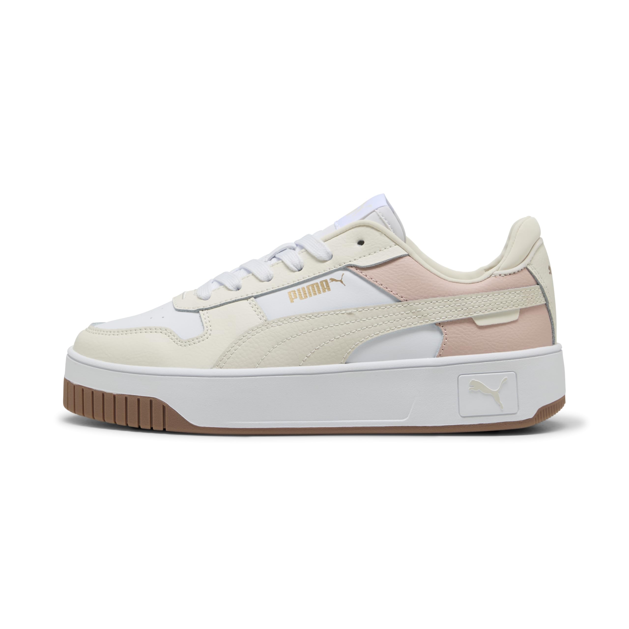 PUMA Women's Carina Street Trainers, PUMA White-Alpine Snow-Frosted Ivory, 8.5 UK