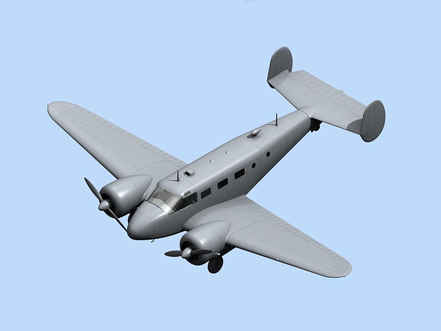ICM ICM48185 1:48-C18S, American Passenger Aircraft Black