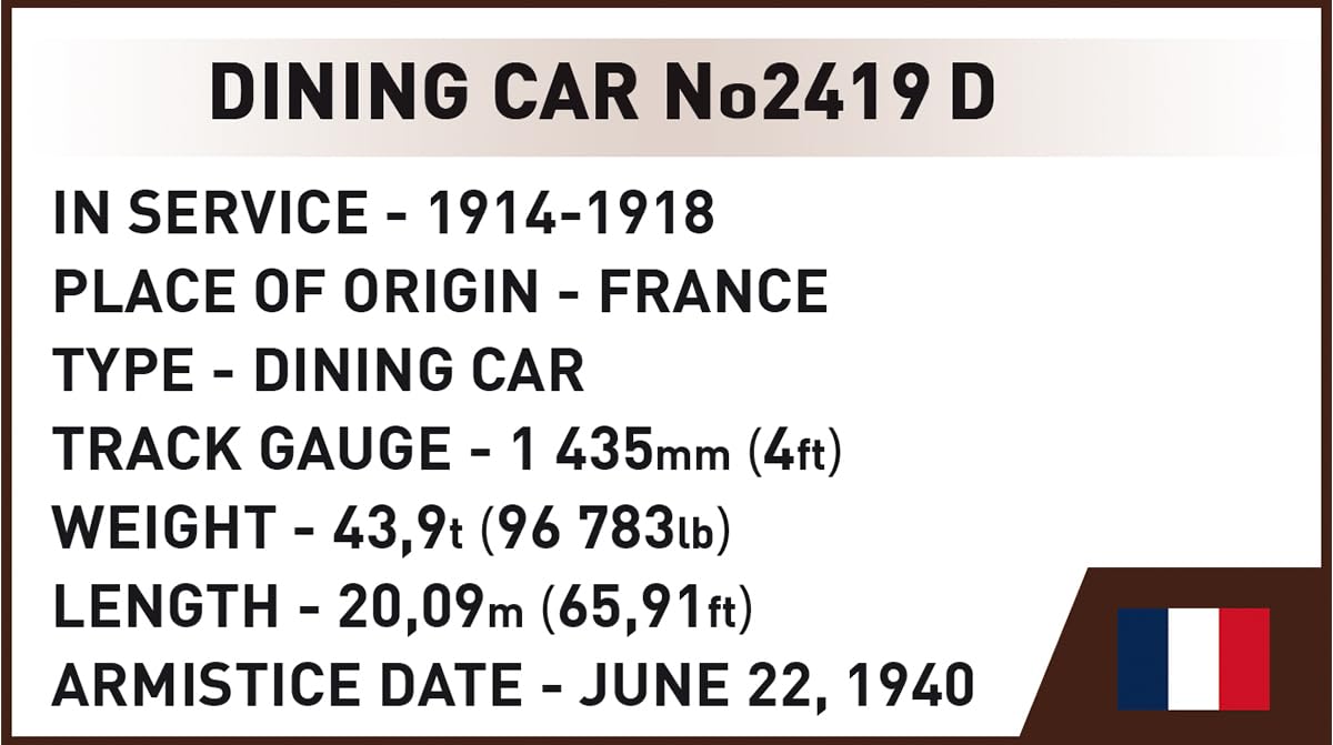 COBI Compiègne Wagon (22 June 1940), Braun, Gold